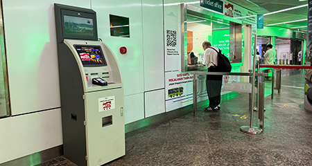 Automated Kiosk at Orchard MRT Station (Right beside Ticket Office)