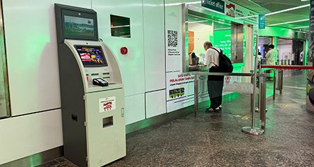 Automated Kiosk at Orchard MRT Station (Right beside Ticket Office)